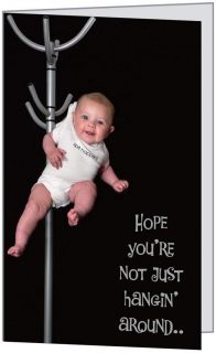 Birthday Friend Adult Funny Baby Humor Child Greeting Card by 