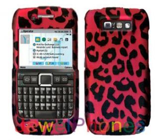  nokia e71 straighttalk hot pink leopard rubberized design cell phone 