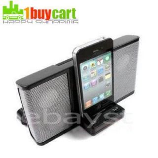 Black Portable Speaker Dock Station Speaker for iPod Touch iPhone 1 2 