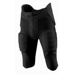 New VKM Black Football Pants with Knee Thigh Hip Tail Pads Youth XS XL 