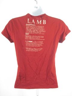 Lamb Red B Baby Definition Short Sleeve Tee Shirt Top S