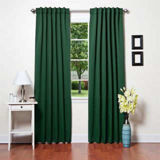   Tabthermal Insulated Blackout Curtain 104w x 84L Pair Green