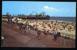 Boardwalk Beach & Amusement Area Seaside Heights NJ c 1970 shore New 