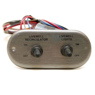 Crestliner 3461 0511 Gray Livewell Switch Boat Panel