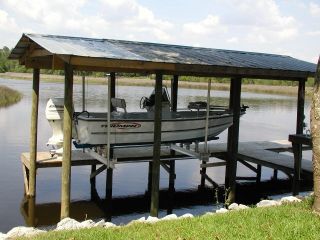 5000lb Aluminum Boathouse Cradle Boat Lift Hoist