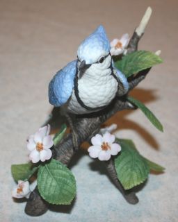 Lenox Female Blue Jay Fine Porcelain Figurine Garden Birds Collection 