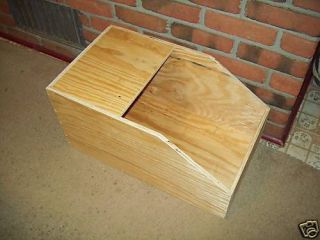 Large Rabbit Pet Wood Nest Box w Lid Cage Supplies