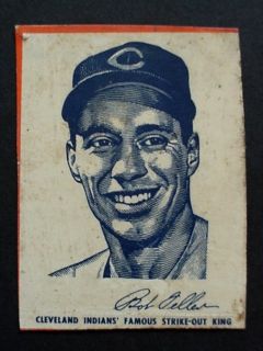 1951 Wheaties Bob Feller Indians Single Serving Card