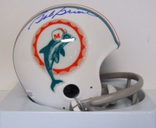 Bob Griese Autographed Miami Dolphins Throwback Mini Helmet JSA