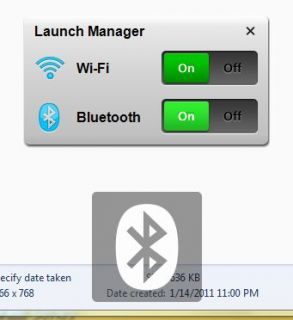   must install Launch Manager and ePower. then switch the bluetooth on