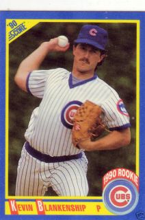 Kevin Blankenship Cubs P 1990 Score 646 Rookie