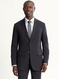 Banana Republic Tailored Italian wool 2 button NAVY suit, Blazer 40R 