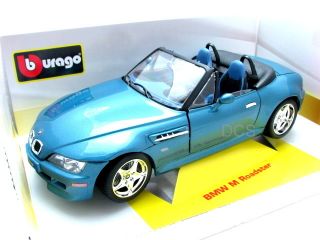 Bburago BMW M Roadster Blue 1 18 Diecast Car