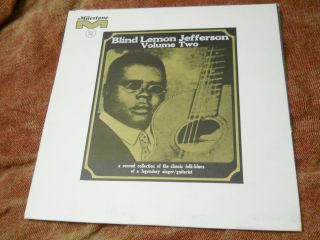 Blind Lemon Jefferson Volume 2 LP Milestone 2007