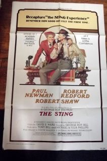 Robert Redford Paul Newman The Sting Original Movie Poster