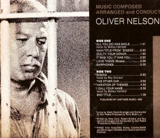 OST Zigzag Oliver Nelson Roy Orbison 1970 MGM SEALED