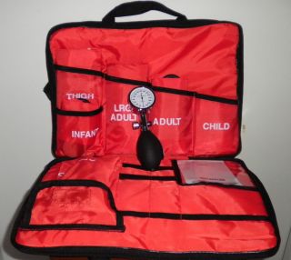 New 5 Kit Aneroid Sphygmomanometer Blood Pressure Kit