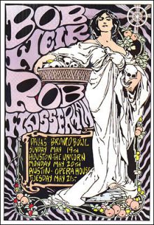 Bob Weir Wasserman 91 Kozik Original Concert Poster