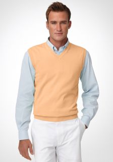 Bobby Jones Solid Pima V Neck Sweater Vest