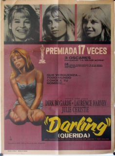   Darling Querida Original Mexican Movie Poster Dirk Bogarde 1965