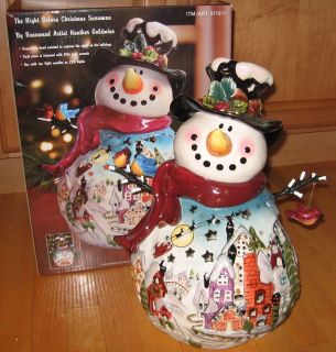 Blue Sky Clayworks Night Before Christmas Large Snowman Artist Heather 