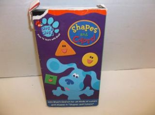 Blues Clues   Shapes and Colors Kids dog VHS cartoon video tape