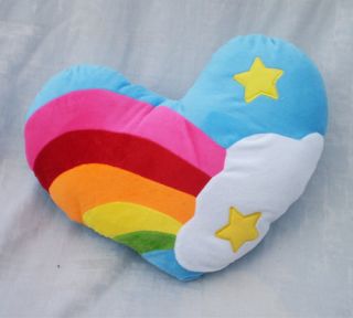 Lovely Rainbow Stars Blue sky Pillow Cushion 42 35CM Christmas gift