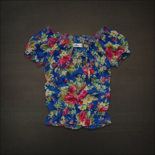 hollister womens warner springs sheer chiffon floral top new with tags 