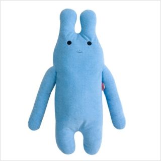 Cute Rabbit Body Pillow Blue Toy Comfort Gift Decor
