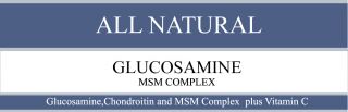 Glucosamine Chondroitin MSM and Vitamin C tablets