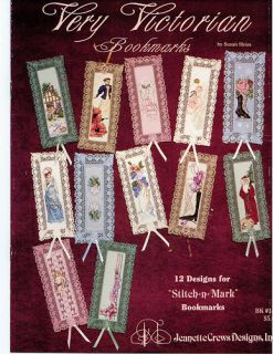 Cross Stitch Very Victorian Bookmarks 12 Designs
