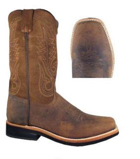 New Boonville Mens 7 1 2 14 D EE Western Cowboy Leather Boots