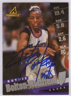 Autographed Ruthie Bolton USA Womens Basketball team WNBA card