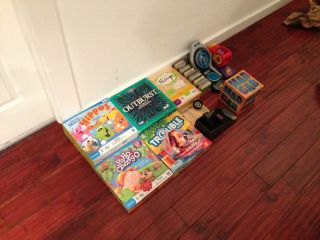 Board Game Lot Outburst Mad Gab Things Bullseye Ball Uno Attack More 