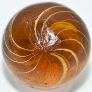 antique amber yellow gooseberry marble rare