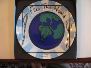 Mint Sir Bob Geldof Whatever It Takes Plate Signed Numbered in The 
