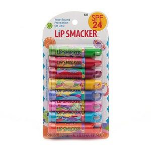 Bonne Bell Lip Smacker Party Pack with SPF 24, Fruit Flavors 8 ea