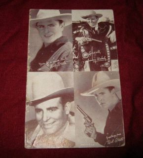    COWBOY Classic old Western Photo Card Bob Steele Colt Revolver gun