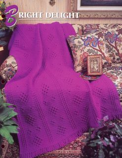 Bright Delight Afghan Annies Crochet Pattern Leaflet 30 Days to Shop 