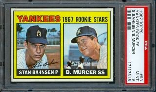 1967 Topps 93 Yankees Rookies Bobby Murcer PSA 9