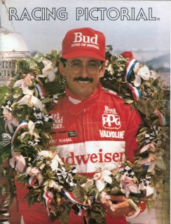    RACING PICTORIAL MAGAZINE BOBBY RAHAL INDY NASCAR INDY 500 COVERAGE