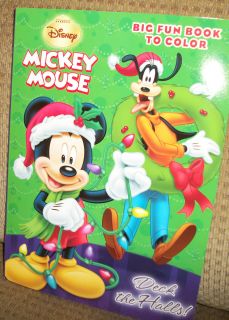   Disney Mickey Mouse Deck The Halls Big Fun Coloring Book 2012