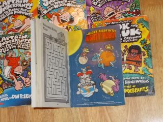   Childrens PB Comic Chapter Books CAPTAIN UNDERPANTS Lot Dav Pilkey