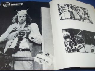 Bob Welch Live in Japan 1979 Concert Tour Program