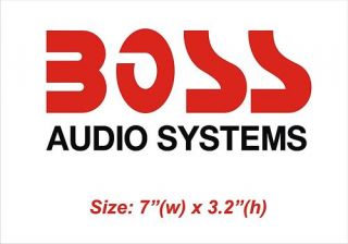 Boss Audio Systems Speakers Amp 7 Vinyl Sticker Decal