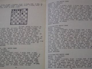 RARE Bobby Fischer Great Chess Games 1950s Grandmaster
