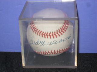 Authentic Ted Williams Autographed Baseball Red Sox