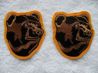 TWO NHL BOSTON BRUINS BEARS HOCKEY JERSEY CREST SHOULDER PATCHES FREE 