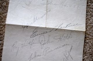 Cincinnati Reds 1950s 23 Autographs Kluszewski Adcock