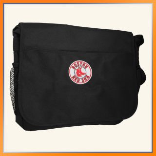 Boston Red Sox Messenger Bag By Pangea Brands Black MLB NFL Laptop 